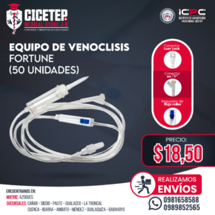 Equipo de Venoclisis Fortune - Caja x50
