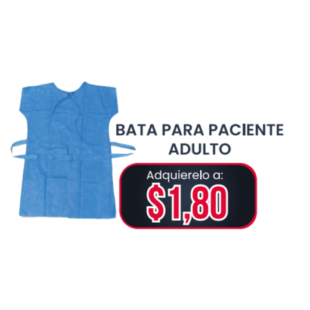 Bata para paciente adulto