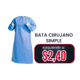 Bata cirujano simple