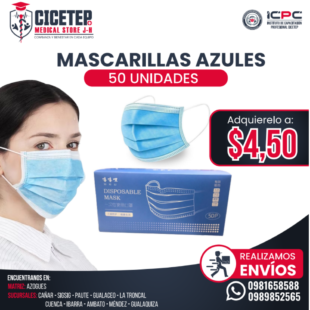Mascarillas azules