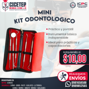 Mini kit odontológico
