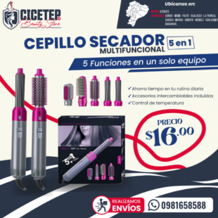 Cepillo secador multifuncional 5 en 1