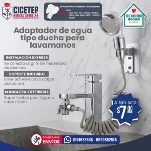 Adaptador de Agua Tipo Ducha para Lavamanos