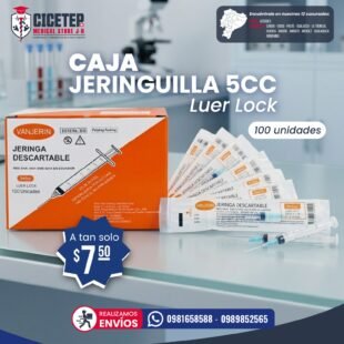Caja Jeringuilla 5cc Luer Lock - Caja x100